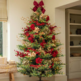 Charles Ted Golden Faux Eucalyptus Stem | Christmas Decorative Spray