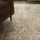 Cappadocia Rug | Green Vintage Inspired High Low Pile with Lustrous Shine