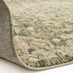 Cappadocia Rug | Green Vintage Inspired High Low Pile with Lustrous Shine underside