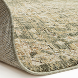 Cappadocia Rug | Green Vintage Inspired High Low Pile with Lustrous Shine underside