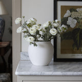 Charles Ted Elegant Faux White Real Feel Ranunculus