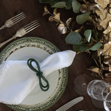 Emerald Green Bow Napkin Holders | Set of 4