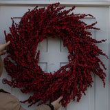 Crimson Winterberry Christmas Wreath | 80cm
