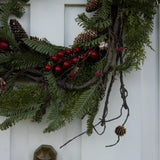Charles Ted The Evergreen Joy Berry and Pine Christmas Wreath | 80cm