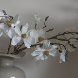 Charles Ted Faux Cream Magnolia Branch Spray