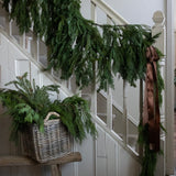 Realistic Faux Cedar Swag Garland | Artificial Evergreen Mantel Decoration