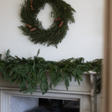 Realistic Faux Cedar Swag Garland | Artificial Evergreen Mantel Decoration