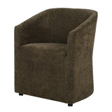 camden modern Tub Chair in Moss Green with an ash wood base and foam filling.