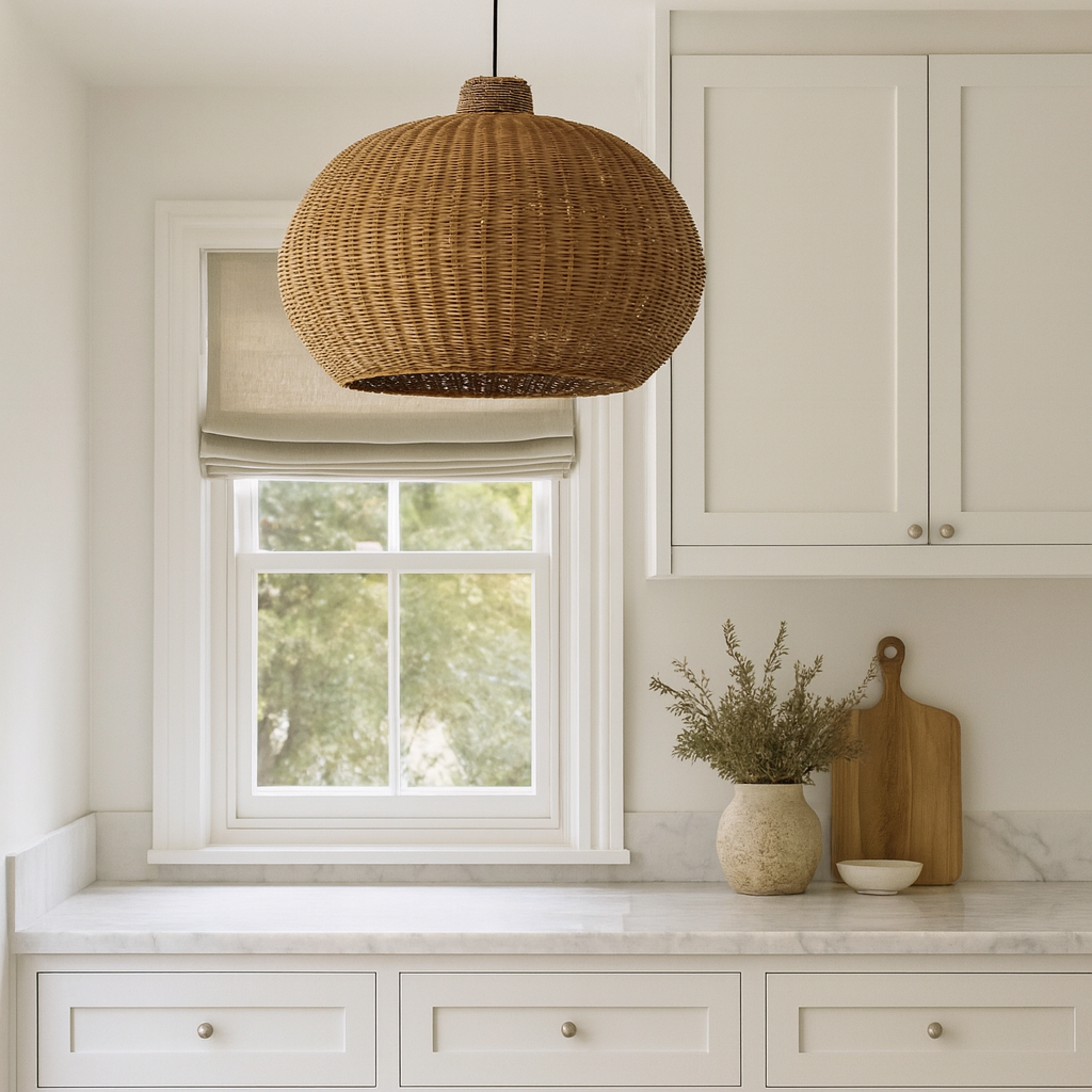 Charles Ted Hikari Rattan Globe Pendant Light | Available in Two Sizes
