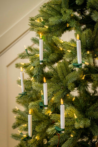 LED Christmas tree candles with remote control and flickering 3D flame