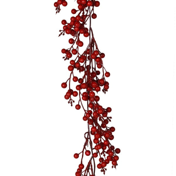 Charles Ted Red Berry Garland close up detail