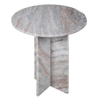 Charles Ted Sorrento Marble Side Table angled view