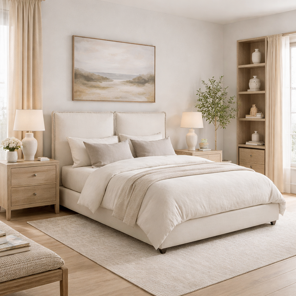 Charles Ted Studio CTH Dominique Pillow Back Bed