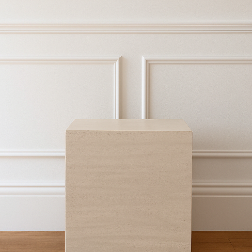 Charles Ted Verona Travertine Effect Side Table