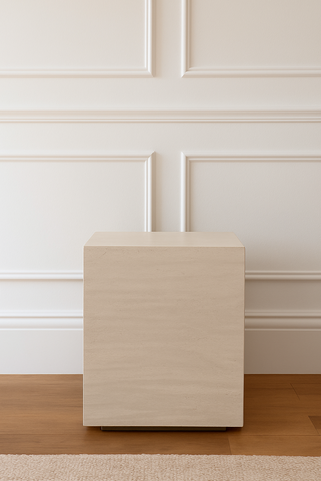 Charles Ted Verona Travertine Effect Side Table