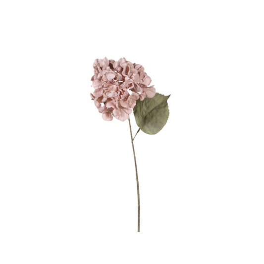 Soft Pink Hydrangea Spray | Three Stems