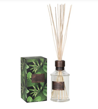 Citrus Verbena 1000ml luxury reed diffuser in a tall slim bottle with natural reeds, presented in gift box