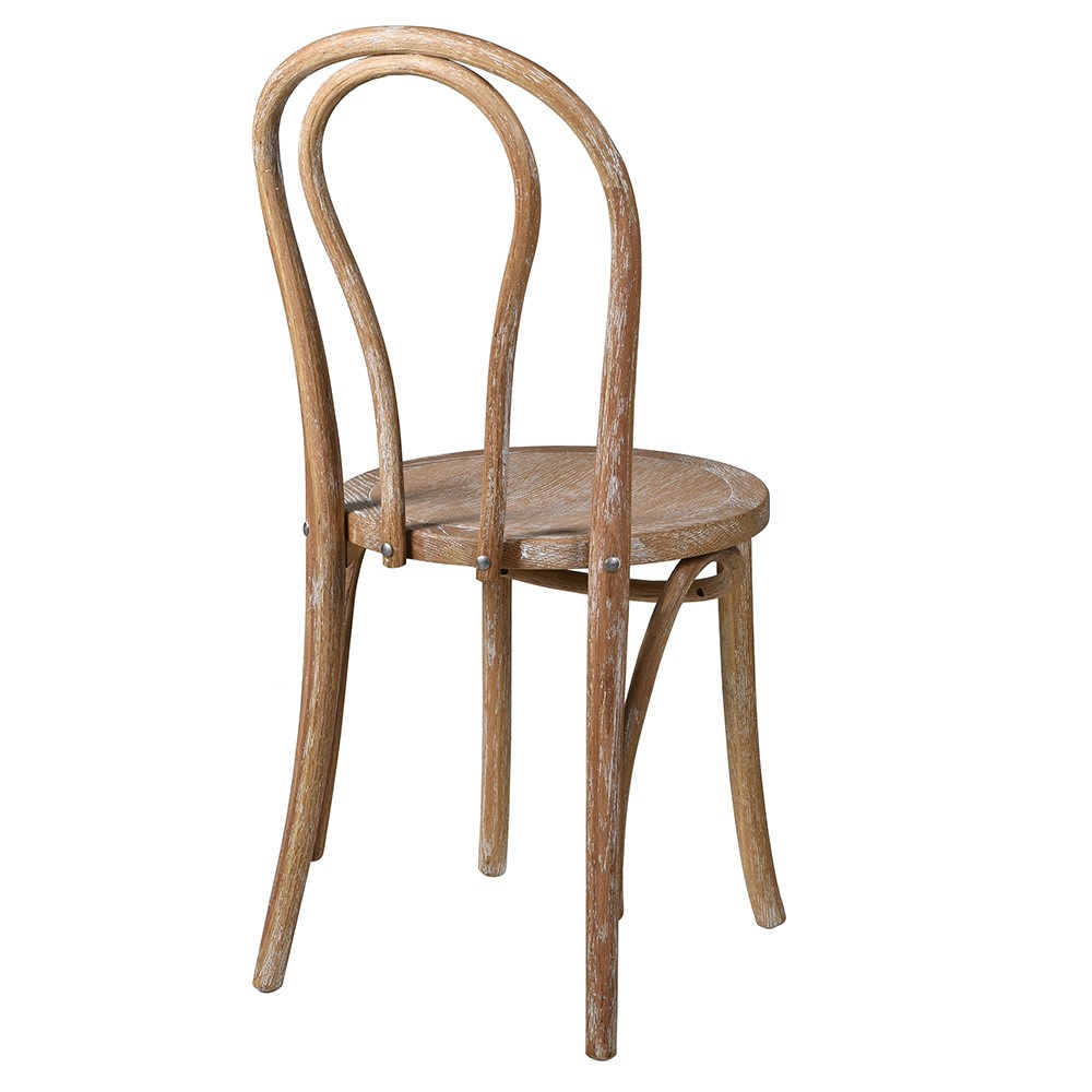Clara Reclaimed Oak Dining Chair rear view