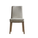 Charles Ted Cleeve Linen Dining Chair front view