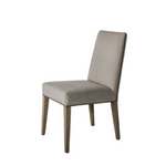 Charles Ted Cleeve Linen Dining Chair side profile