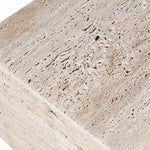 Close-up of marble texture on Tuscany Travertine Effect Coffee Table