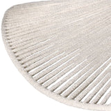 Close-up texture of woven neutral fiber pendant light shade