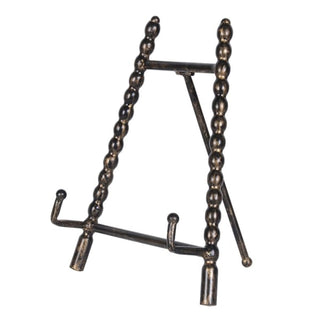 Corsham antique gold beaded mini easel; Close up of the beaded detail on the gold easel legs