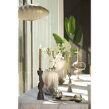 Dayton Cream Grey Glass Statement Vase
