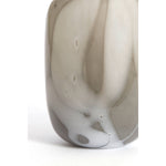 Dayton Cream Grey Glass Statement Vase