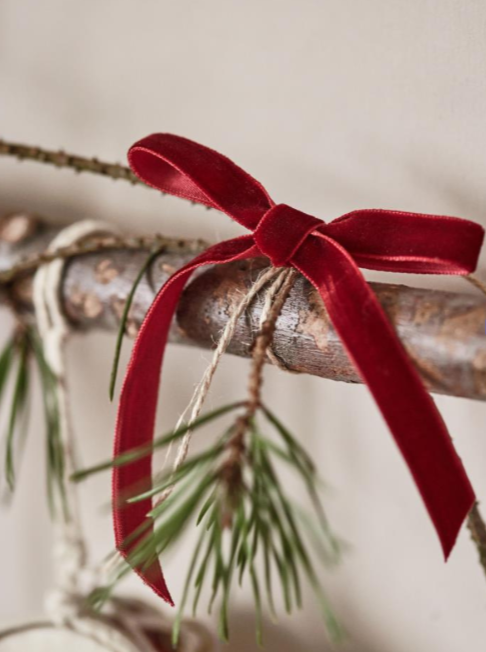 Crimson Red Velvet Ribbon