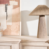 Woven Jute Lamp With Coolie Shade