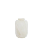 Dayton Off White Glass Statement Vase