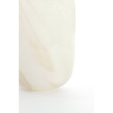 Dayton Off White Glass Statement Vase