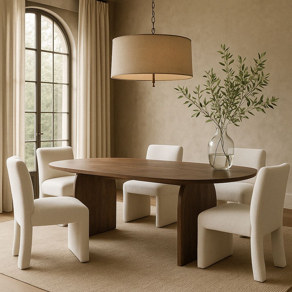 The Delta Acacia Wood Dining Table boasts elegantly curved legs, crafted from premium acacia wood for a truly exquisite and sophisticated addition to any dining room.

Dimensions:&nbsp;

&nbsp;H 75cm L 220cm D 100cm