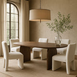 The Delta Acacia Wood Dining Table boasts elegantly curved legs, crafted from premium acacia wood for a truly exquisite and sophisticated addition to any dining room.

Dimensions:&nbsp;

&nbsp;H 75cm L 220cm D 100cm