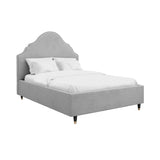 Denning double and king size upholstered bed frame front view