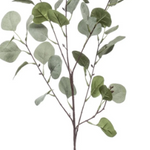 Faux green stem of eucalyptus