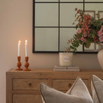 Add sustainable elegance to your home with these handcrafted eco-friendly candlesticks, made from an innovative blend of recycled paper pulp, natural gum, and chalk powder. Each candlestick is lightweight yet durable, combining modern design with minimal environmental impact.

Perfect for conscious consumers, these sustainable home décor pieces are plastic-free, biodegradable, and ethically made. Their matte, stone-like texture and sculptural form make them a unique addition to any minimalist or natural int
