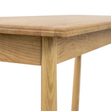 Wooden table with a white background