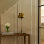 Elegant Brass Metal Table Lamp | Vintage Inspired Design