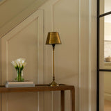Elegant Brass Metal Table Lamp | Vintage Inspired Design
