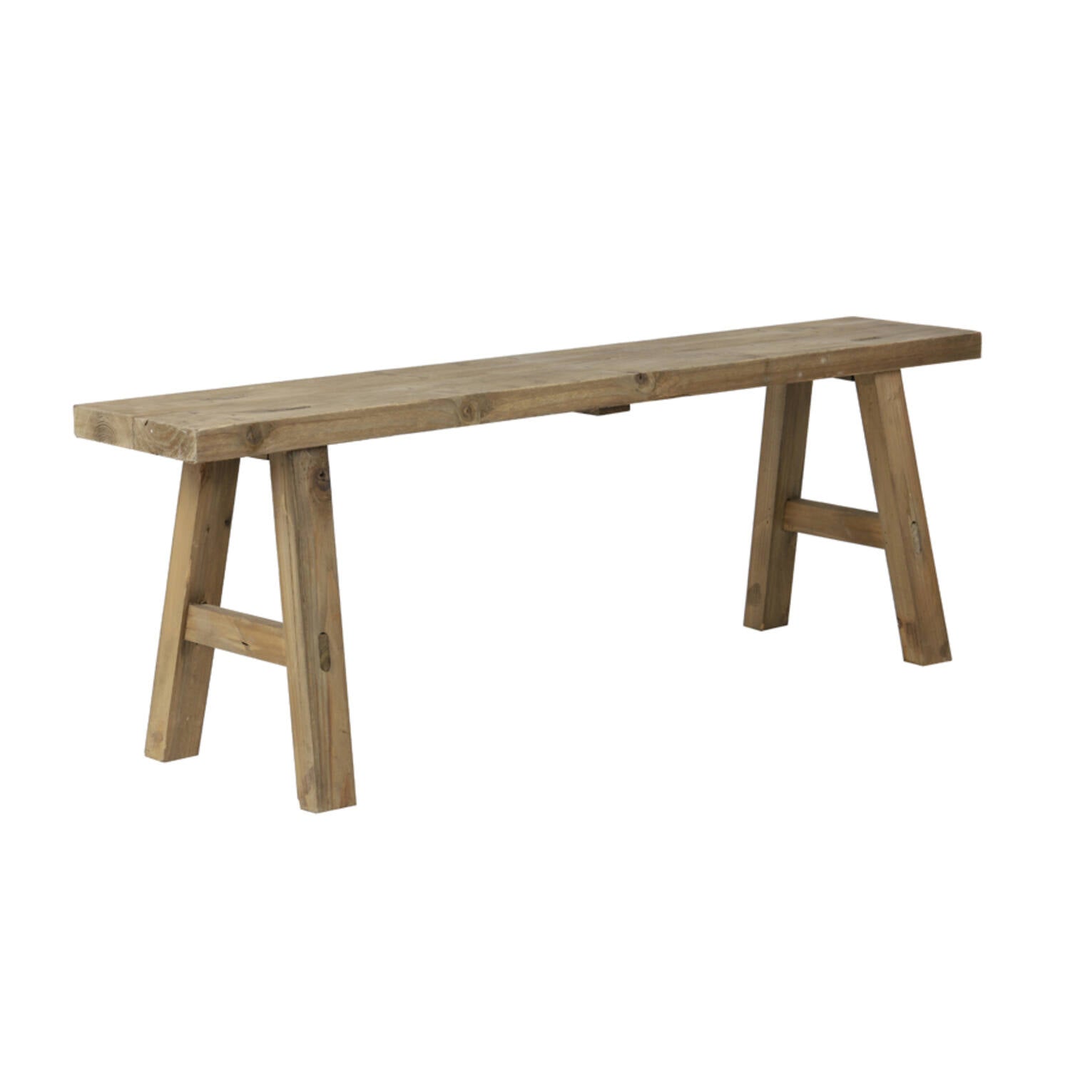 Enid Rustic Fir Wooden Bench