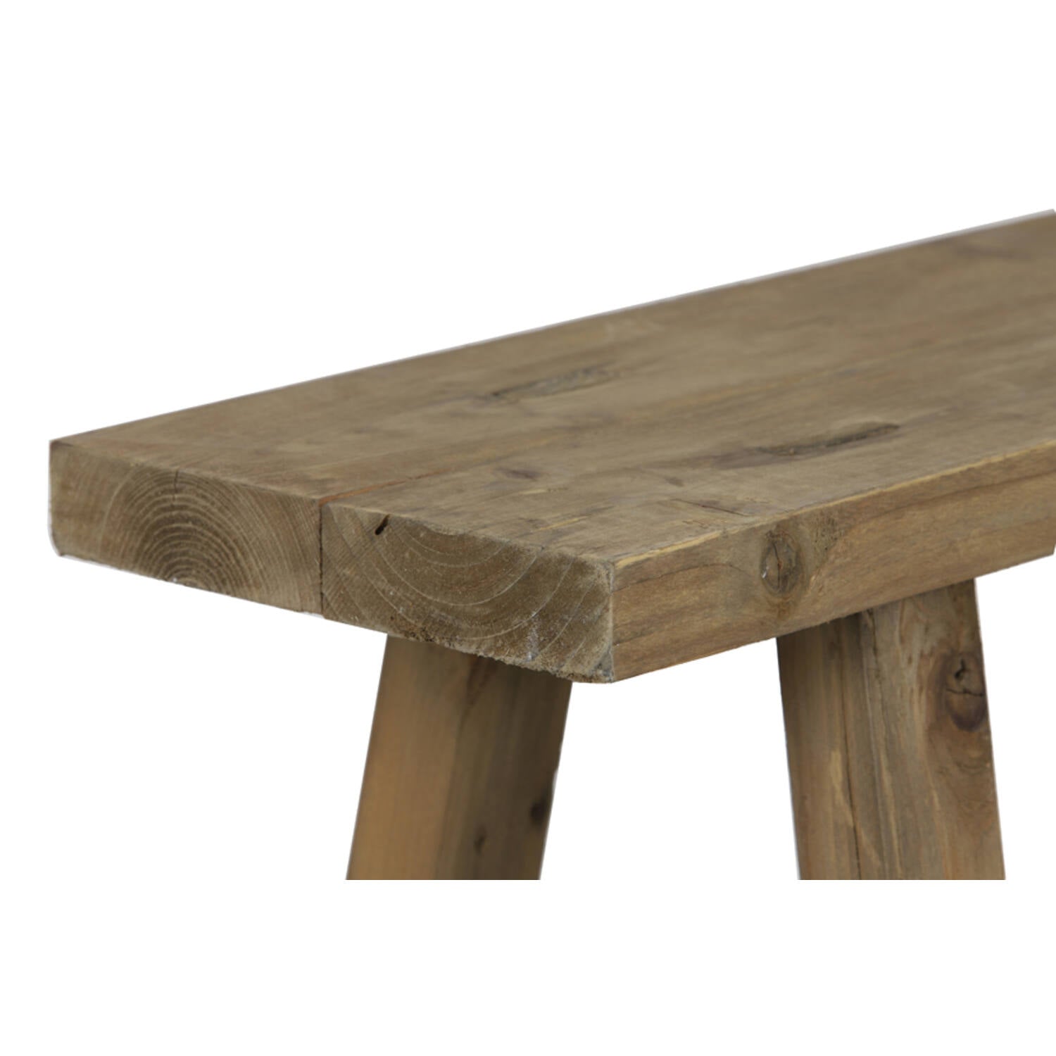 Enid Rustic Fir Wooden Bench