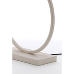 Eros Cream Metal Ring Detail Lamp with Oval Shade