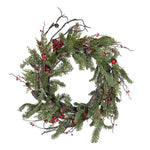  Evergreen Joy Berry and Pine Christmas Wreath