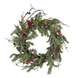  Evergreen Joy Berry and Pine Christmas Wreath
