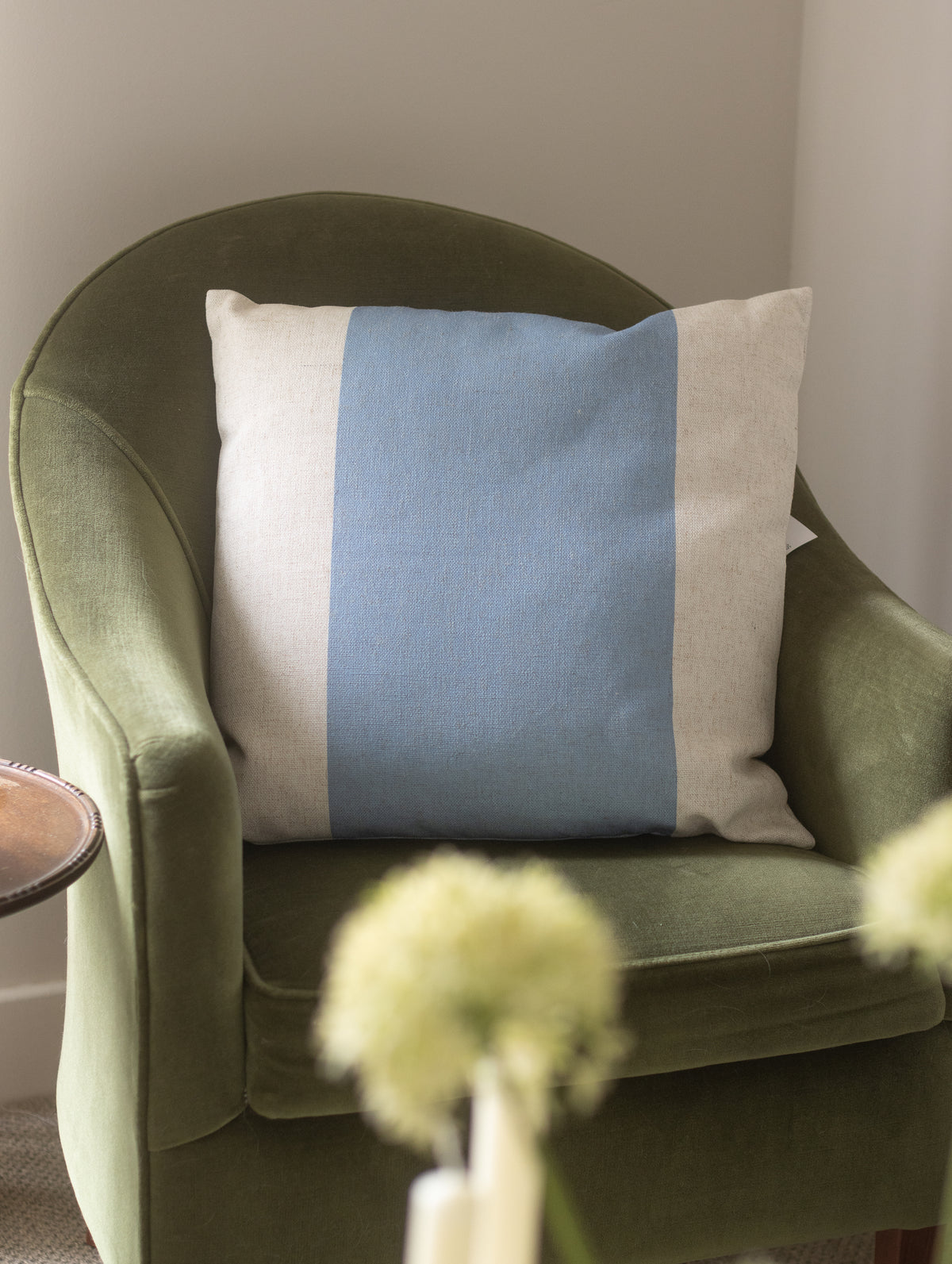Camden Cushion, Blue, view 2