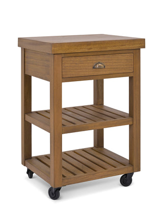 Aldsworth Bayur wood butcher's block on castors, view 4