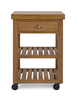 Aldsworth Bayur wood butcher's block on castors, view 5