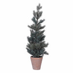 Faux grey pine tree in ceramic pot standing 70cm tall